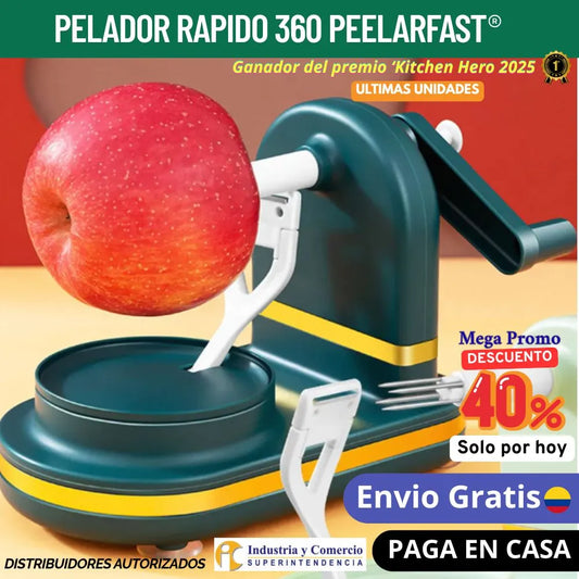 Pelador de Frutas y Verduras PeelarFast®: Cocina sin riesgos y ahorra tiempo 🥕