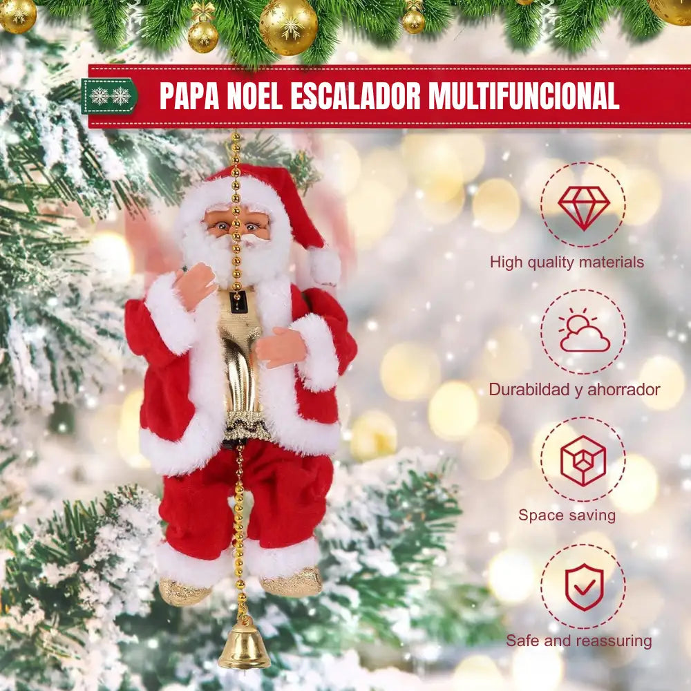 Papa Noel Escalador🎅 : Dale alegra a tu familia, vive una navidad diferente ⛄️🎇