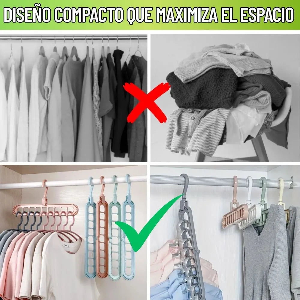 Gancho Multifuncional🥼X10 Unidades: Mas espacio, mas ahorro (Paga 5 Lleva 10)
