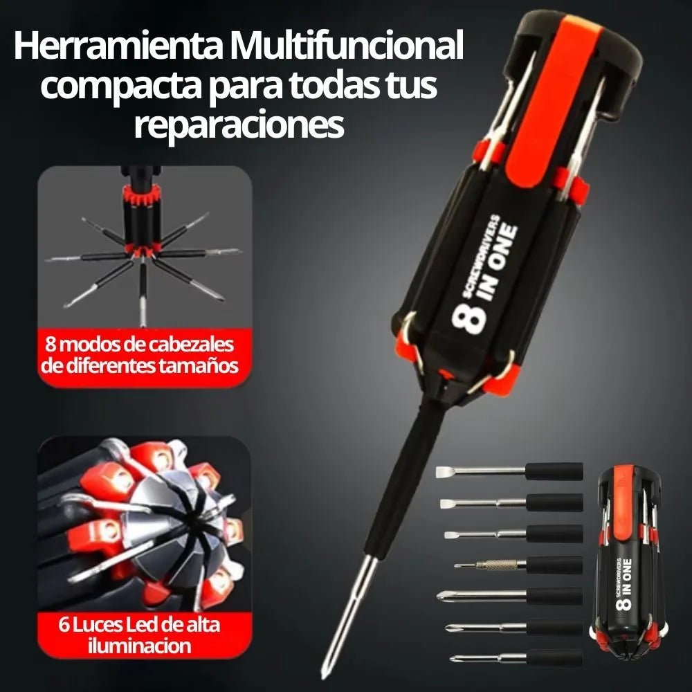 Destornillador 8 en 1
