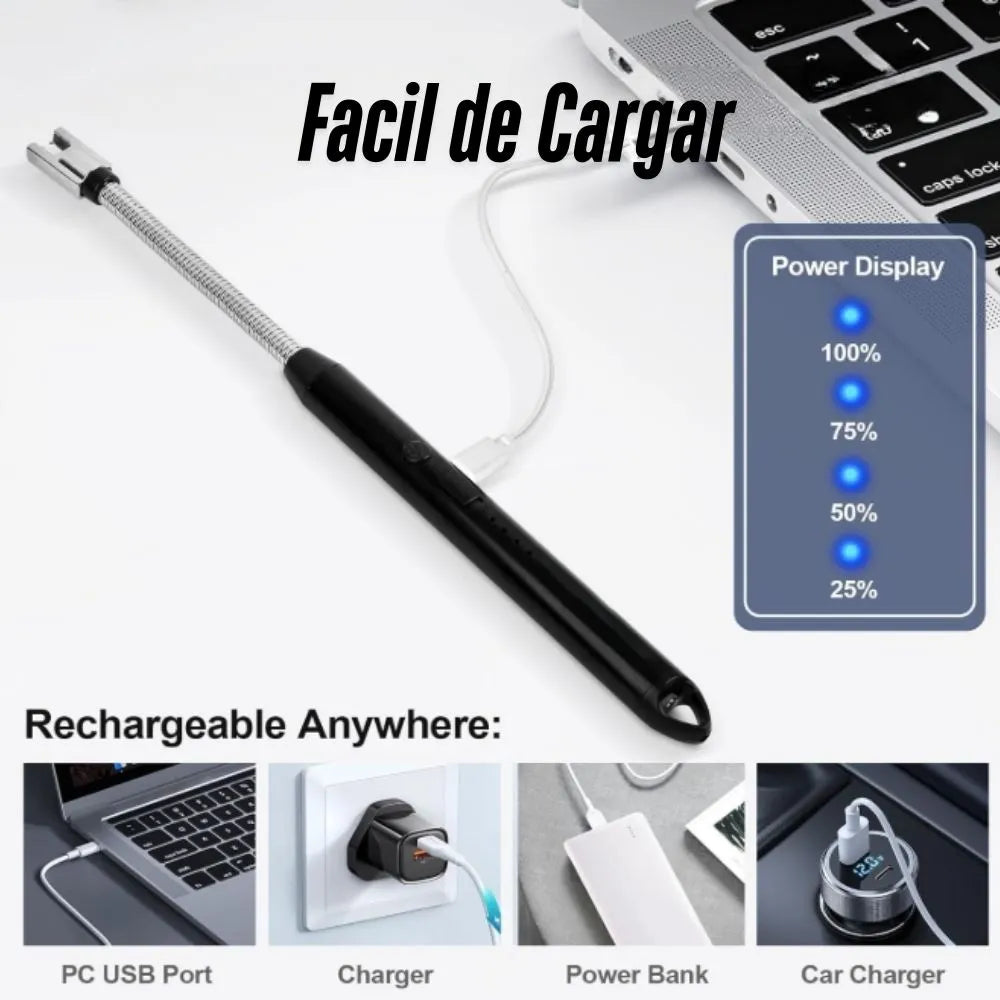 Encendedor Eléctrico Recargable🔋POWER FLAME®:  (Recibe 2 por el precio de 1)
