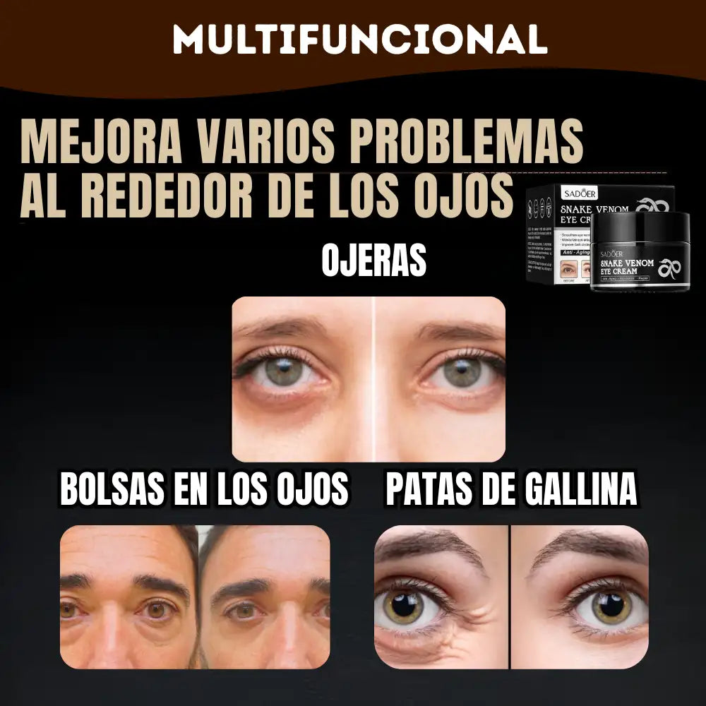 Crema Serpiente Syn-Ake® 💧👁️ Mirada fresca, rostro Joven