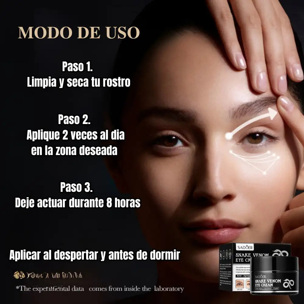 Crema Serpiente Syn-Ake® 💧👁️ Mirada fresca, rostro Joven