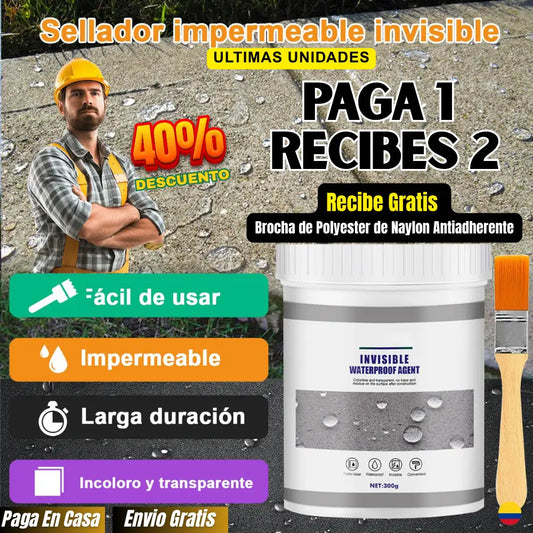 JAYSUING ® Sellador Impermeable de Alta Eficiencia 🧱💧 - (Recibe 2 por el precio de 1)