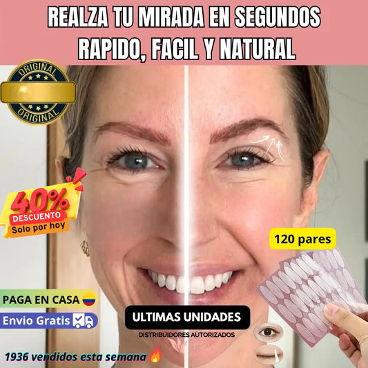 Rejuvelid™ Mejorado 👁️| Levanta tus párpados al instante, sin cirugía x 120 Pares