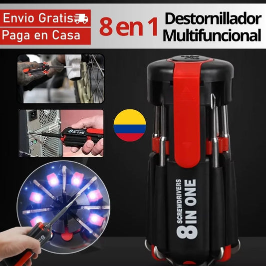 Destornillador 8 en 1