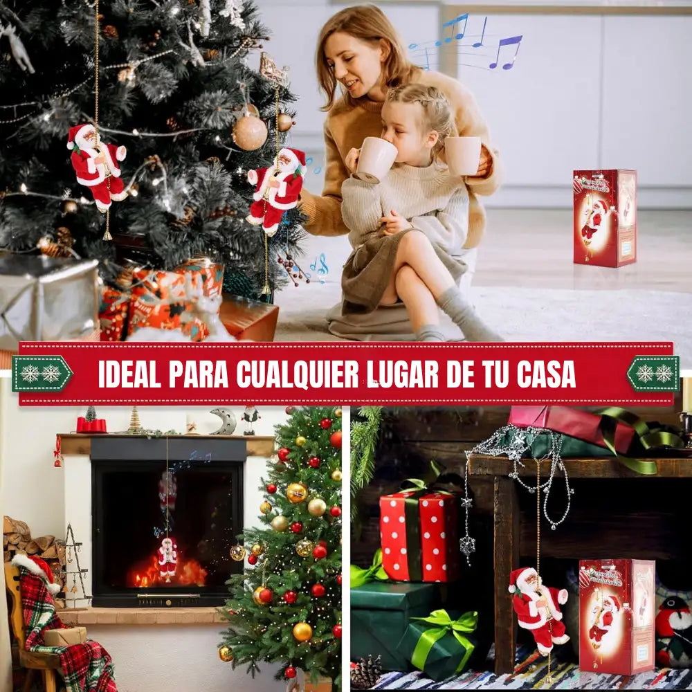 Papa Noel Escalador🎅 : Dale alegra a tu familia, vive una navidad diferente ⛄️🎇