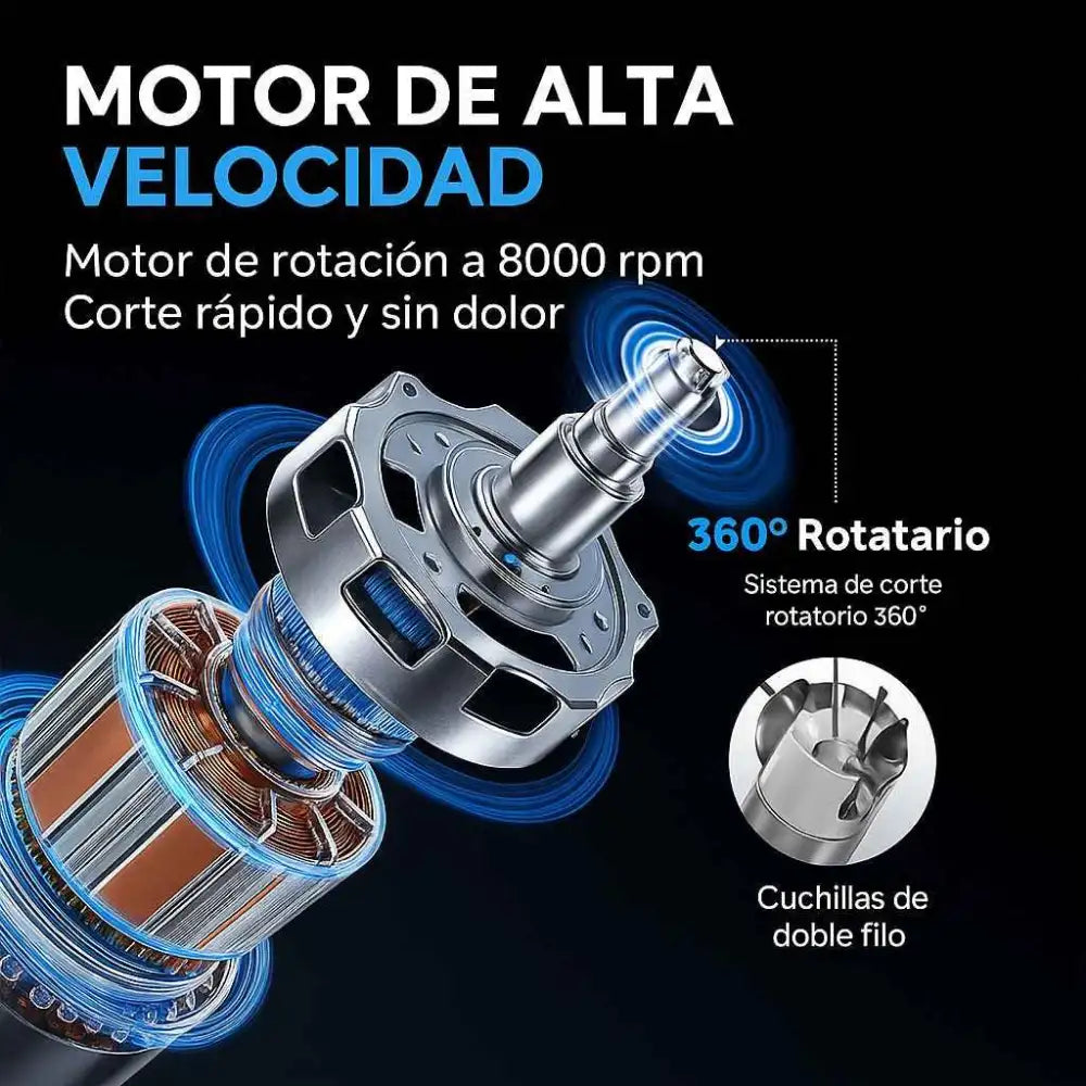 Trimax® Pro – Cortadora de Vello Nasal USB 👃: Corte limpio, sin dolor y con recarga rápida USB.🔋