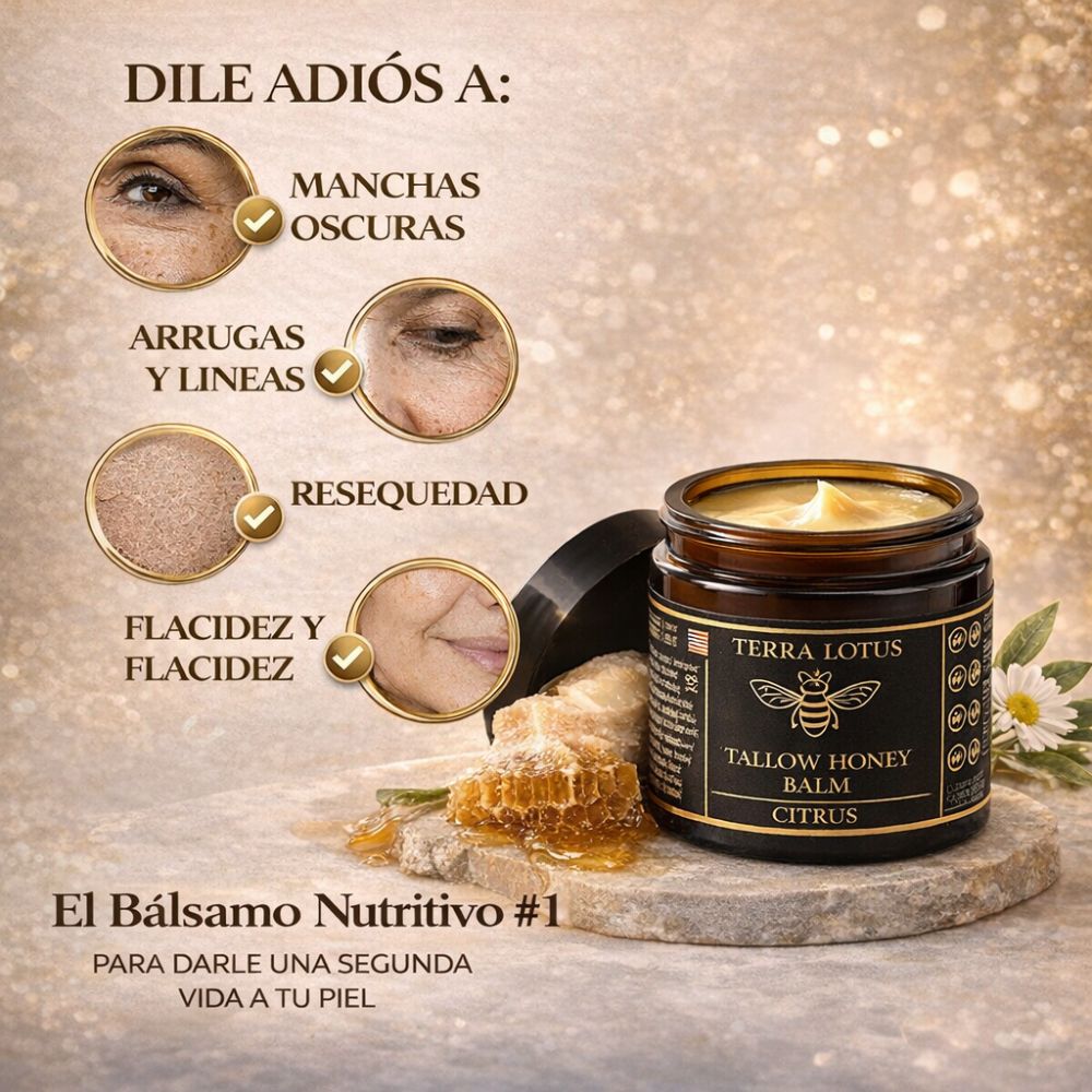 Terra Lotus® Sebo de Res Organico bioregenerativo para la piel del rostro - Solo por hoy 30% de descuento 🚀
