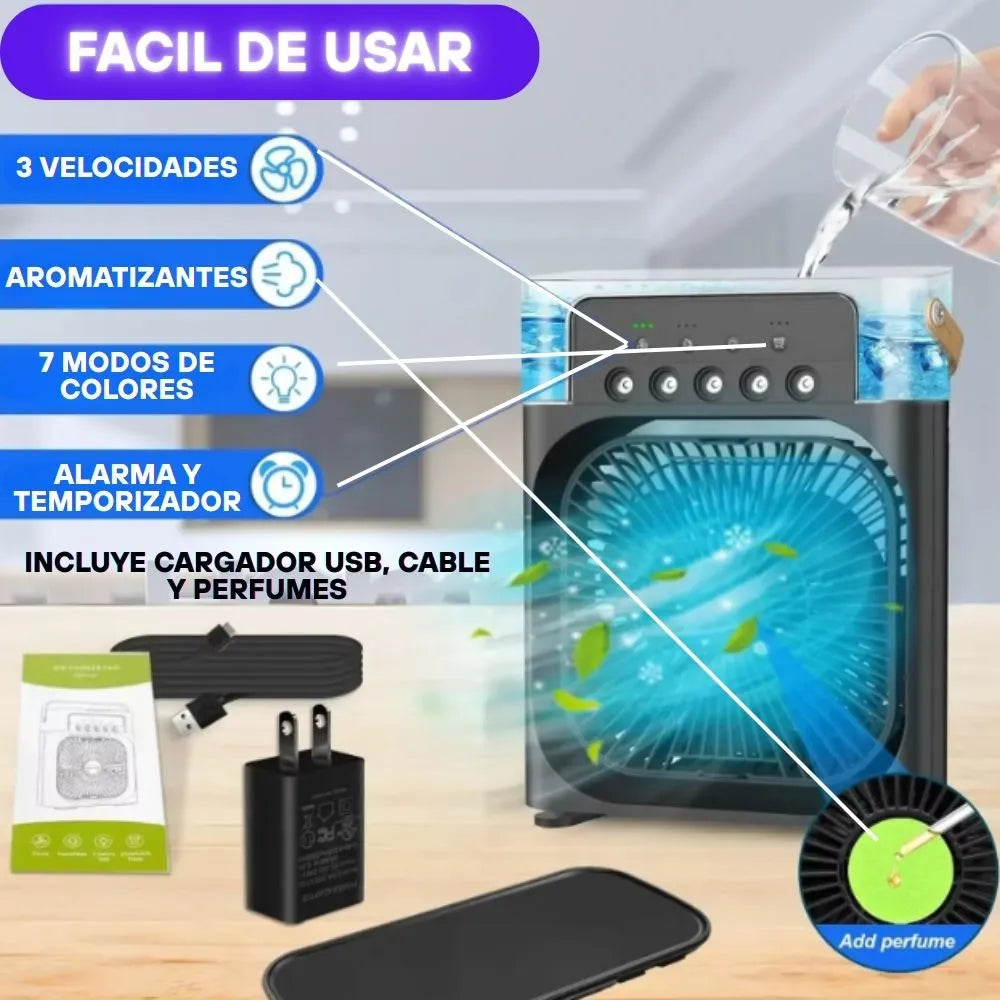 Aire Portatil CoolMax® 3 en 1 ❄️: Rendimiento y ahorro al Máximo🔋