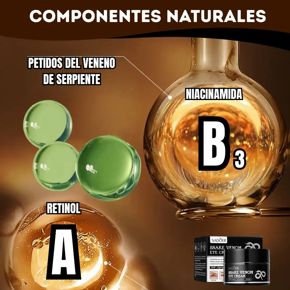 Crema Serpiente Syn-Ake® 💧👁️ Mirada fresca, rostro Joven