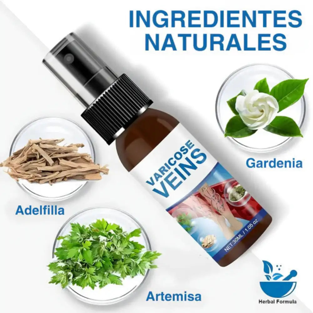 Spray Varicoce Veins® : Piernas mas sanas, Pasos mas firmes 🦵Paga 1 y Lleva 2 ¡Super Oferta SOLO POR HOY 🚀 40% de Descuento!