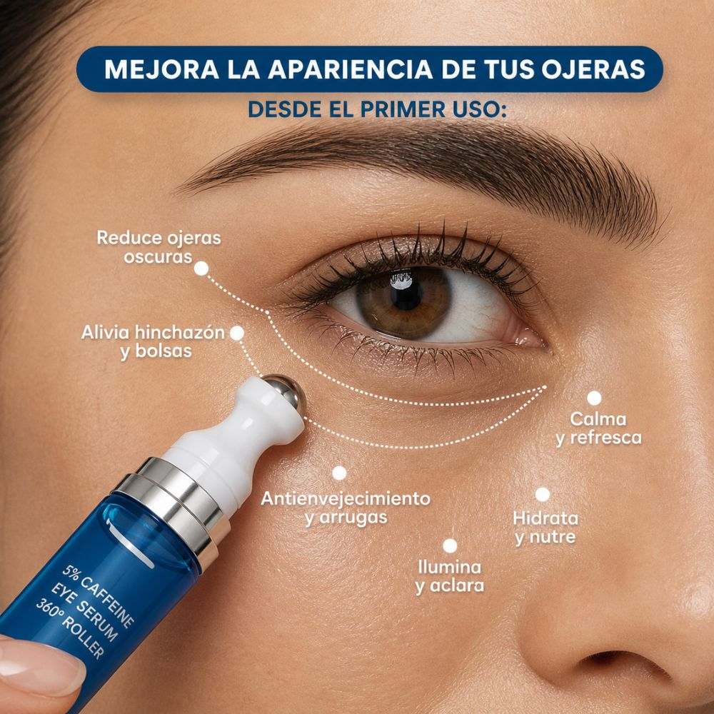 EyeLift® Serum de Cafeína 🫘– Recupera tu mirada y vuelve a darle vida tu rostro 👁️❄️ Solo por hoy 40% 🚀