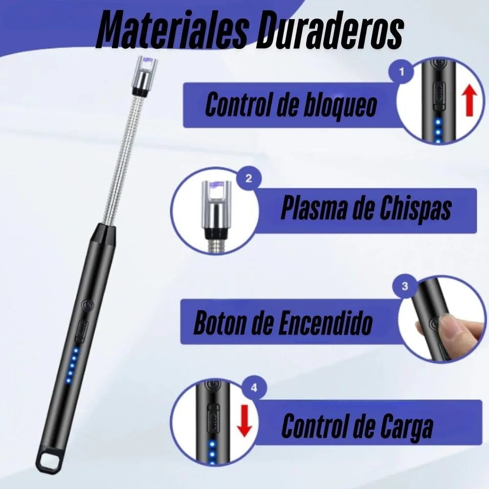 Encendedor Eléctrico Recargable🔋POWER FLAME®:  (Recibe 2 por el precio de 1)