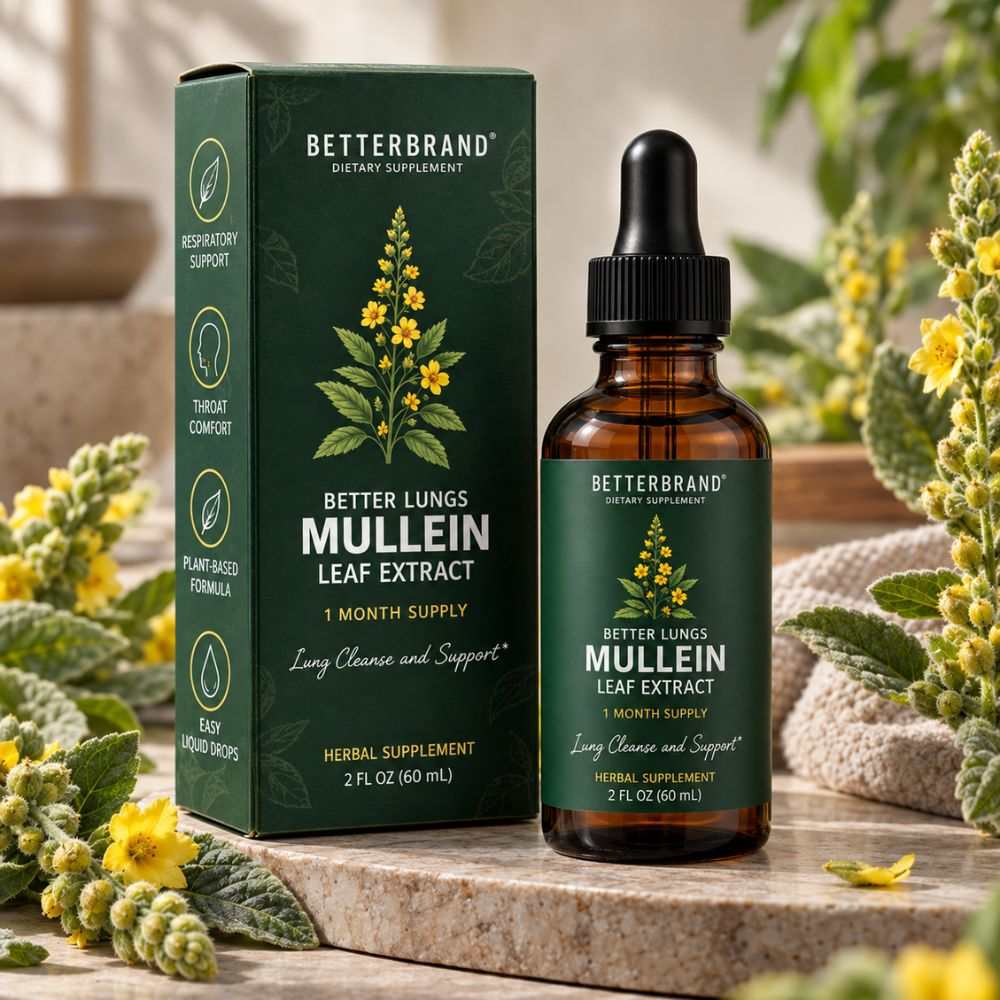 Mullein - Extracto de Gordolobo para limpieza de pulmones y garganta