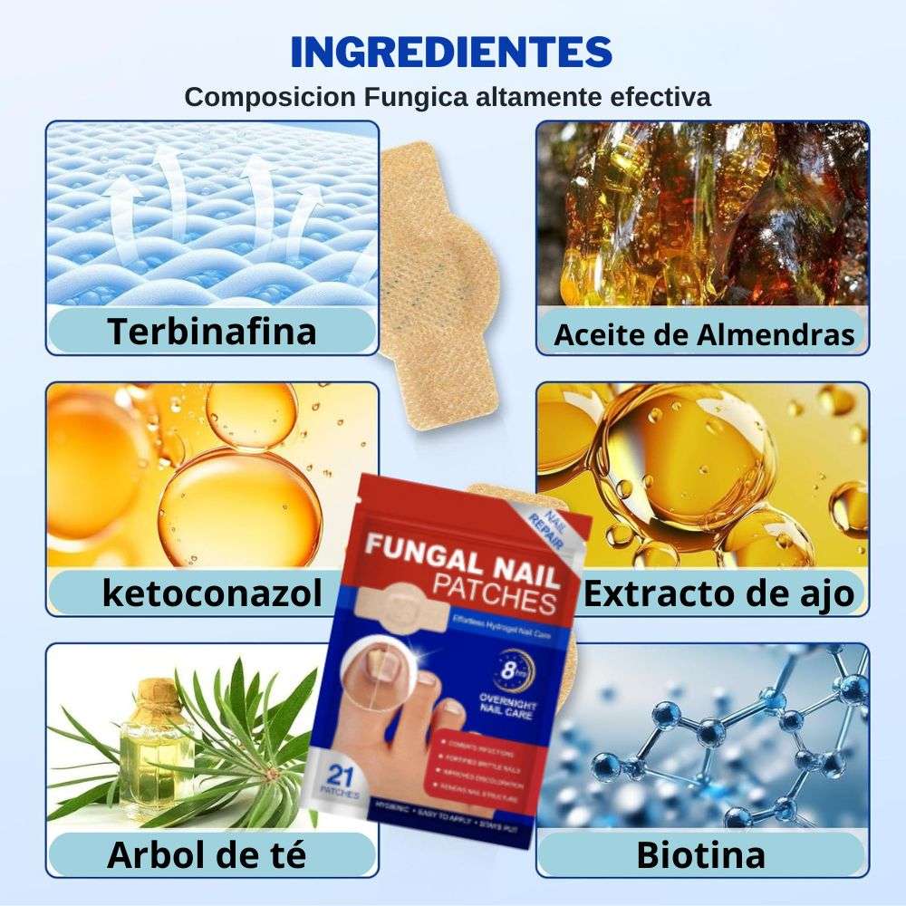 Parches termoregenerativos de uñas eliminadores de Hongos