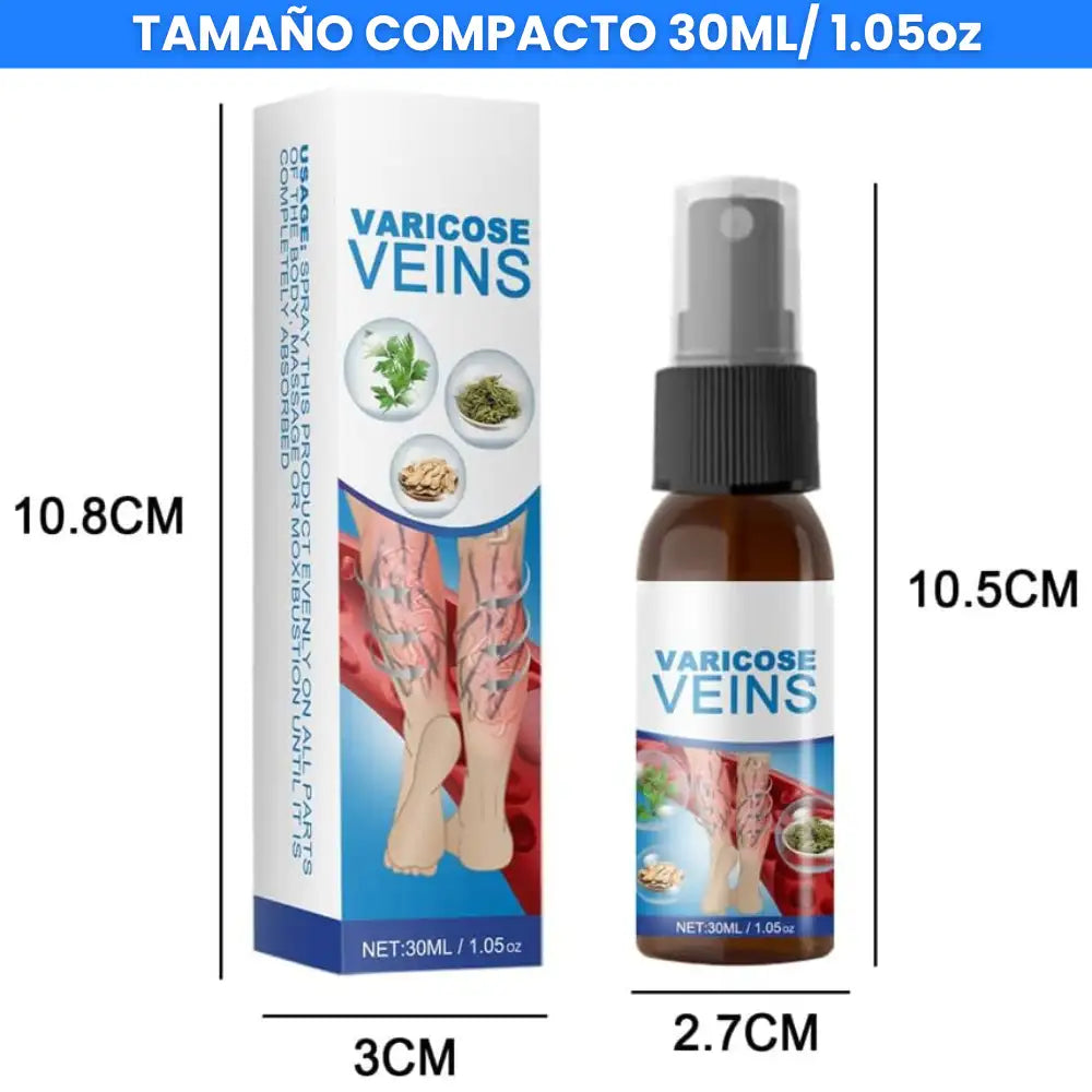 Spray Varicoce Veins® : Piernas mas sanas, Pasos mas firmes 🦵Paga 1 y Lleva 2 ¡Super Oferta SOLO POR HOY 🚀 40% de Descuento!