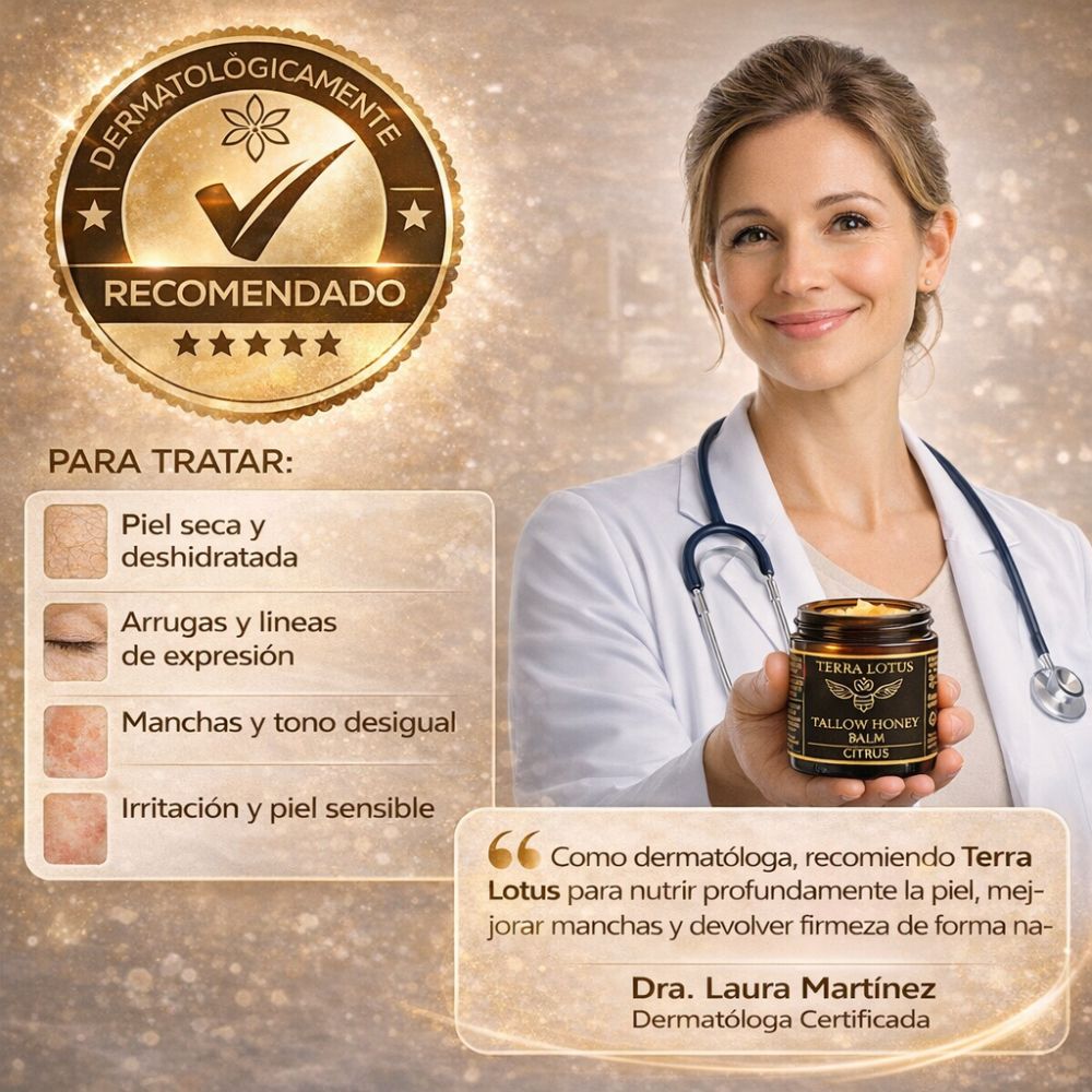 Terra Lotus® Sebo de Res Organico bioregenerativo para la piel del rostro - Solo por hoy 30% de descuento 🚀