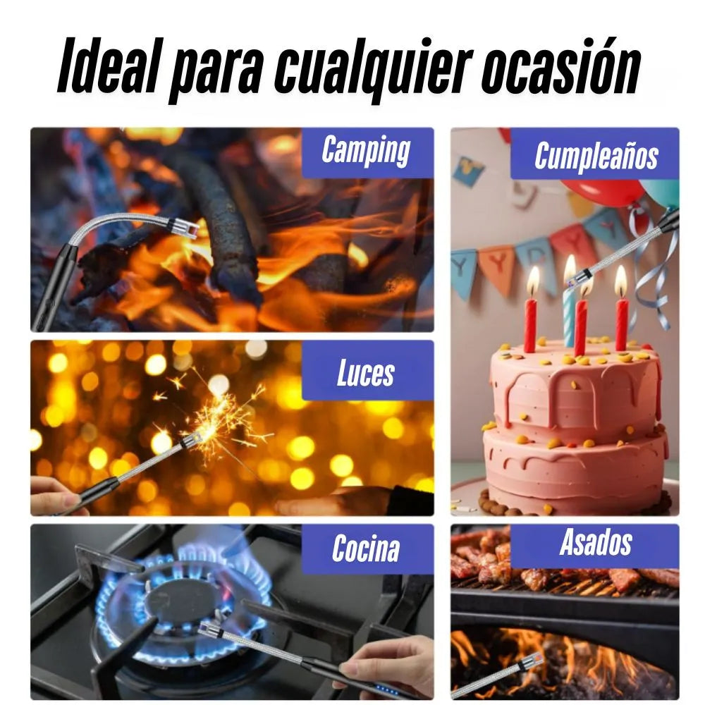 Encendedor Eléctrico Recargable🔋POWER FLAME®:  (Recibe 2 por el precio de 1)