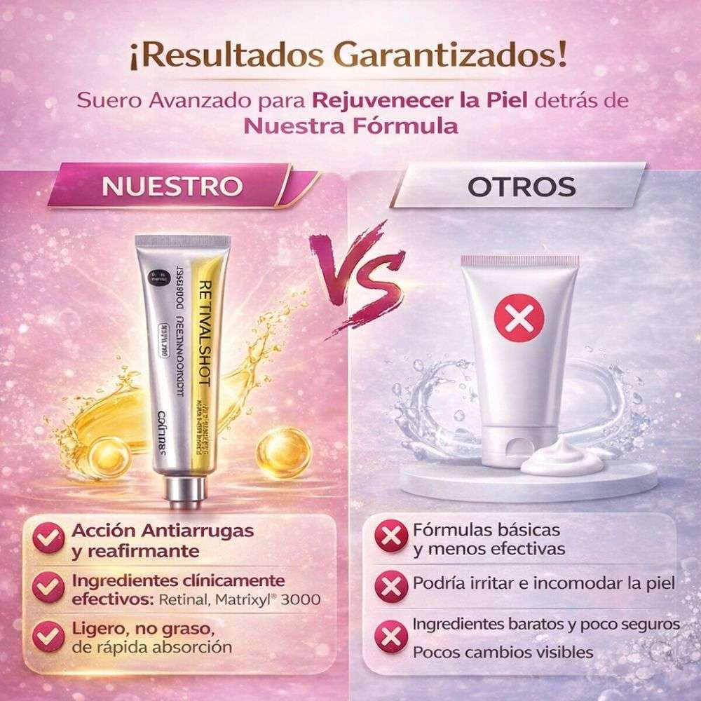 Retinal Shot - dile adios a las arruga y recupero los signos de la juventud - Solo por hoy 30% de descuento 🚀