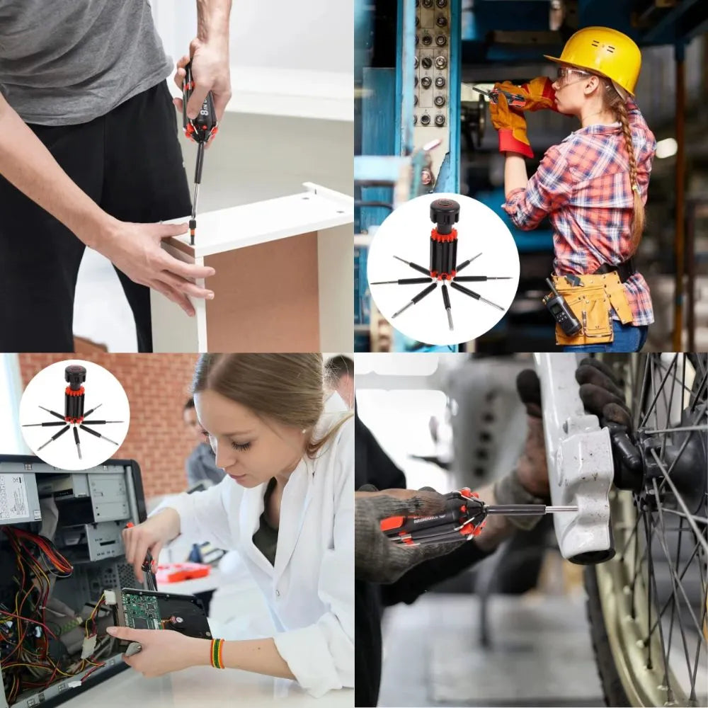 Destornillador 8 en 1