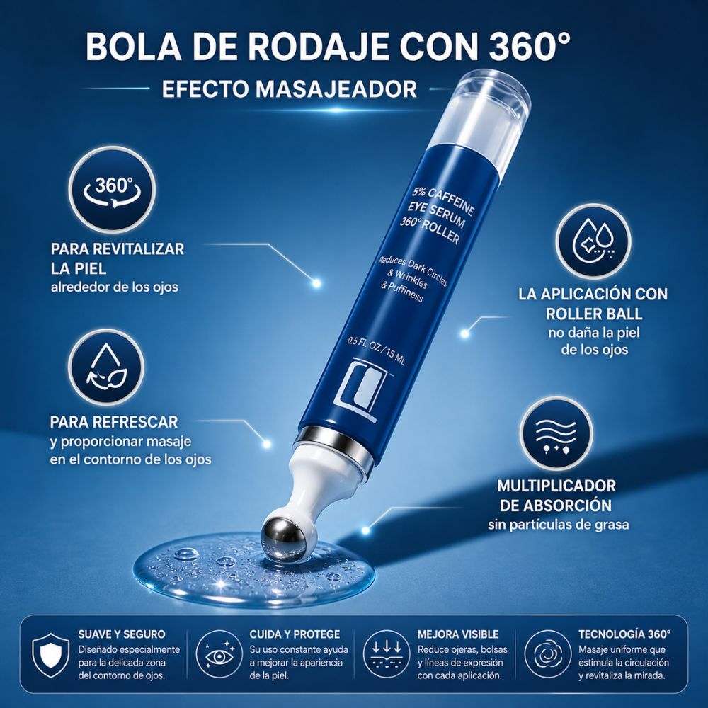 EyeLift® Serum de Cafeína 🫘– Recupera tu mirada y vuelve a darle vida tu rostro 👁️❄️ Solo por hoy 40% 🚀