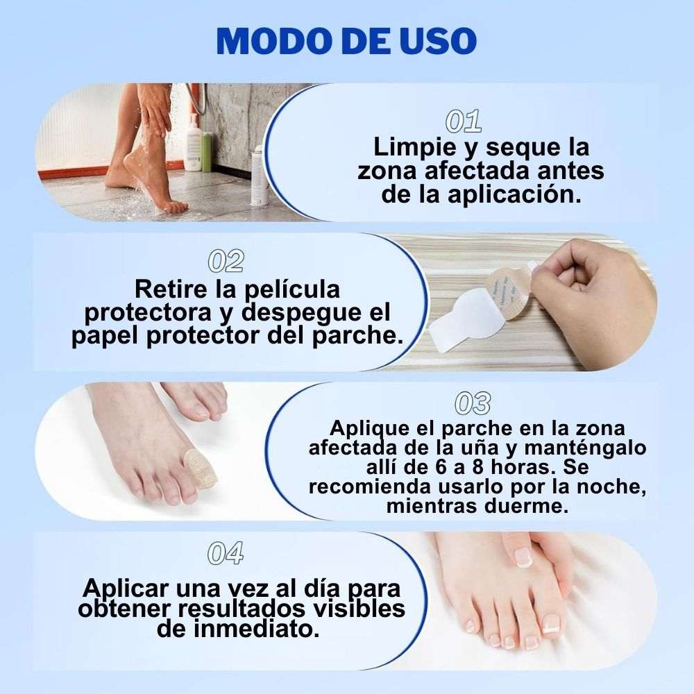 Parches termoregenerativos de uñas eliminadores de Hongos