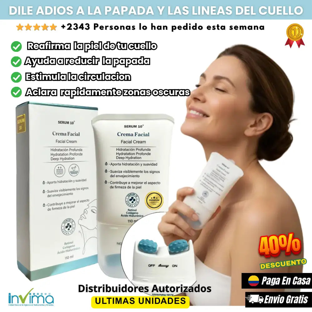 Serum 10 - Crema Masajeadora para el Cuello